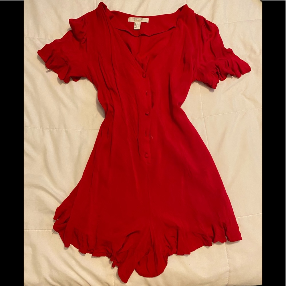 Forever 21 ruffle romper